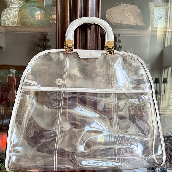 Giorgio Armani Clear and White Tote Bag - Picture 9 of 10